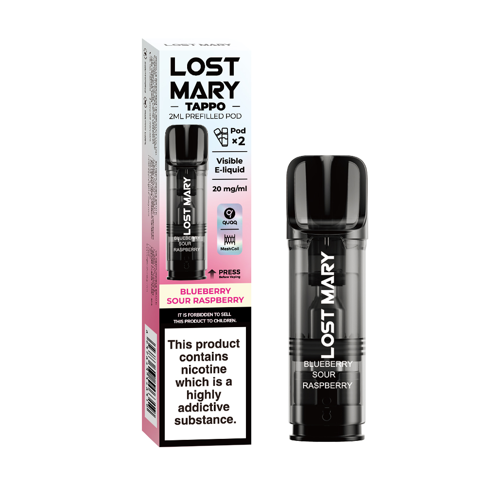 Lost Mary Tappo 2ml Prefilled Pod Blueberry Sour Raspberry